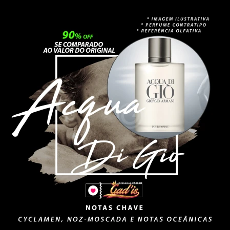 Perfume Similar Gadis 05 Inspirado em Acqua Di Gio Men Contratipo